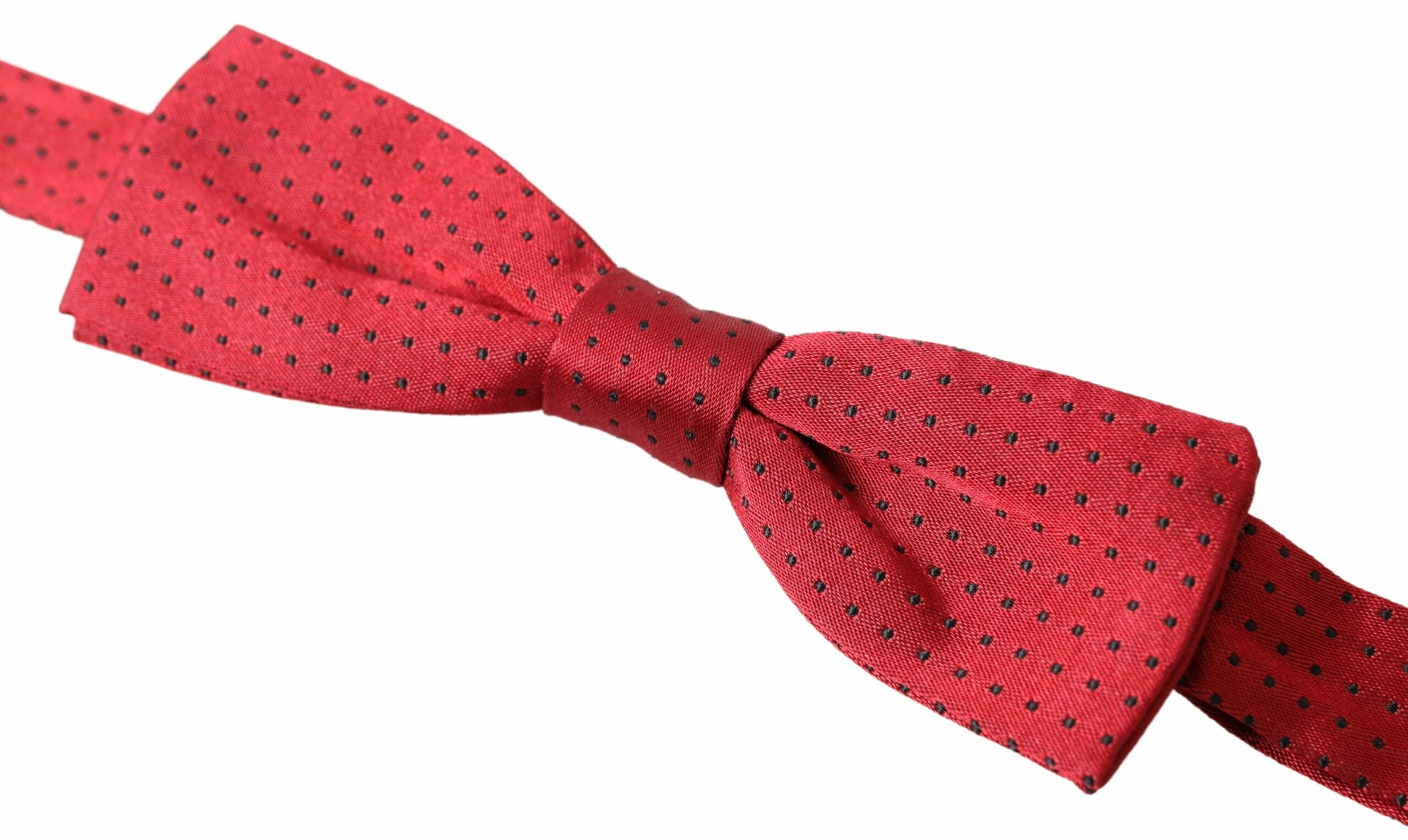 Dolce & Gabbana Elegant Polka Dot Silk Bow Men's Tie