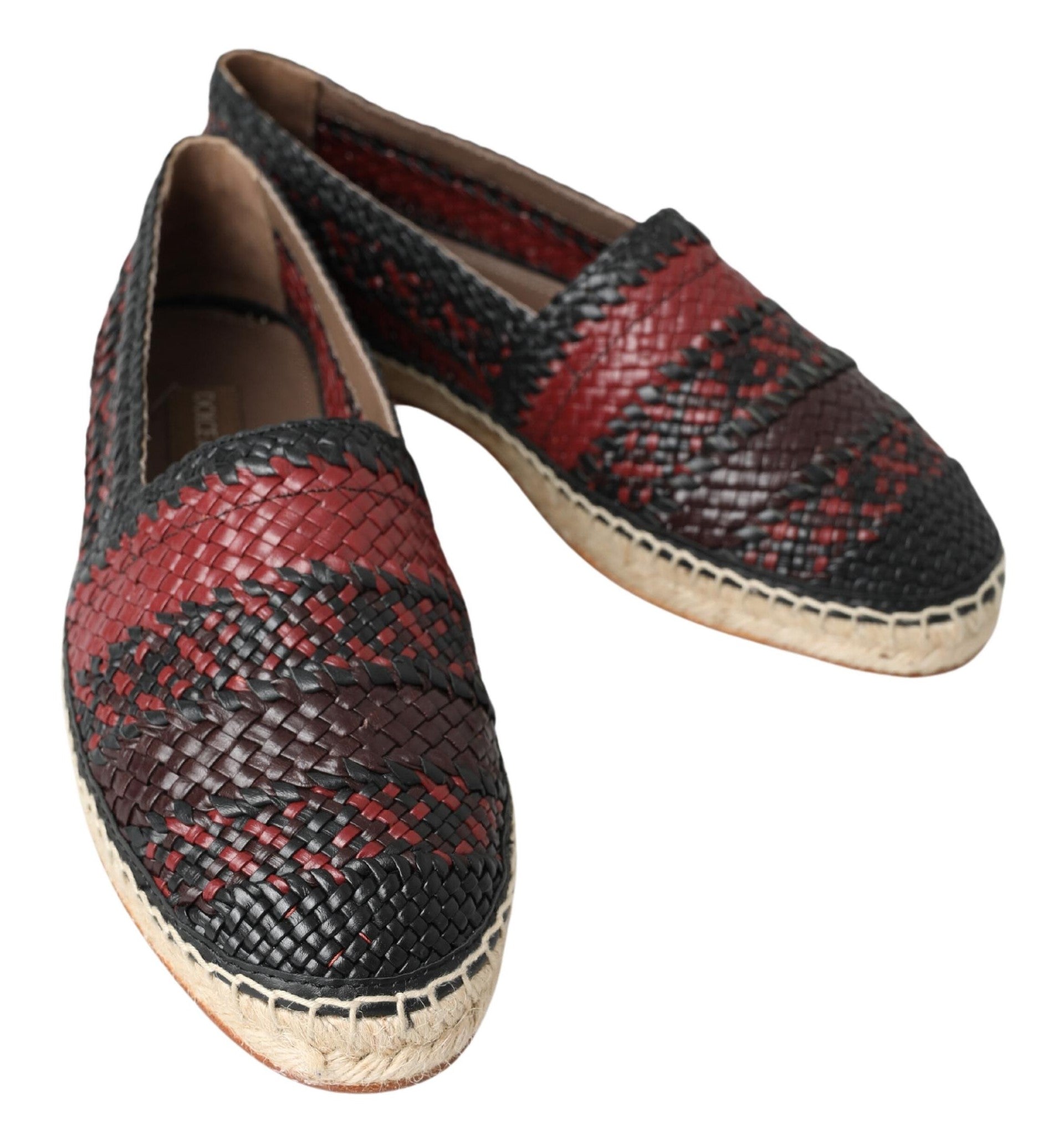 Dolce & Gabbana Elegant Woven Leather Men's Espadrilles