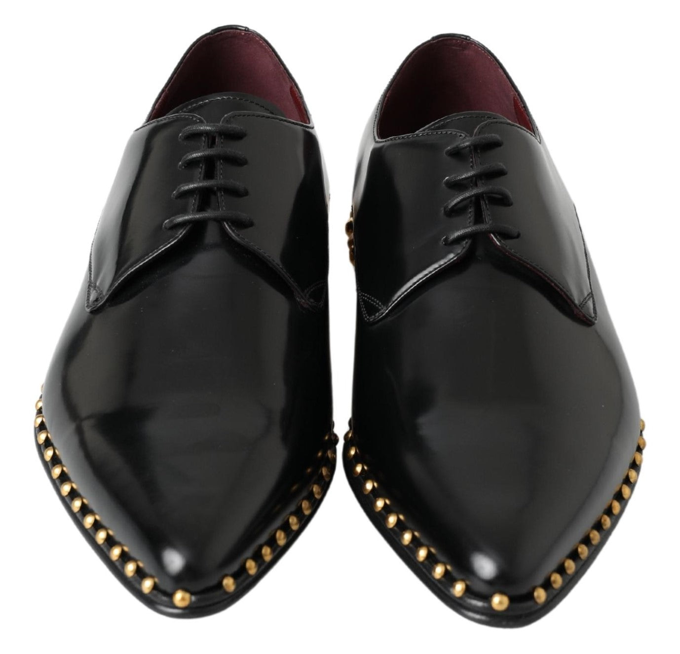 Dolce & Gabbana Elegant Studded Derby Formal Men's Shoes