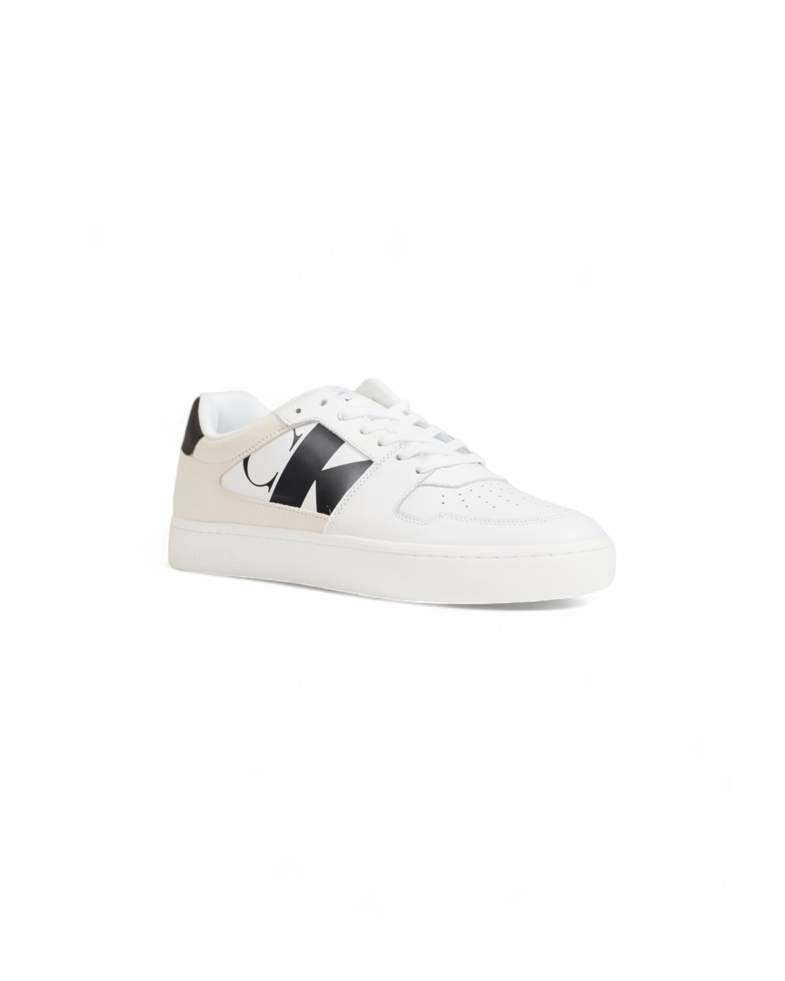 Calvin Klein  Mayfair Leather Sneakers for Men - White