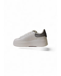 Ash White Leather and Fabric Sneakers with Rubber Sole3