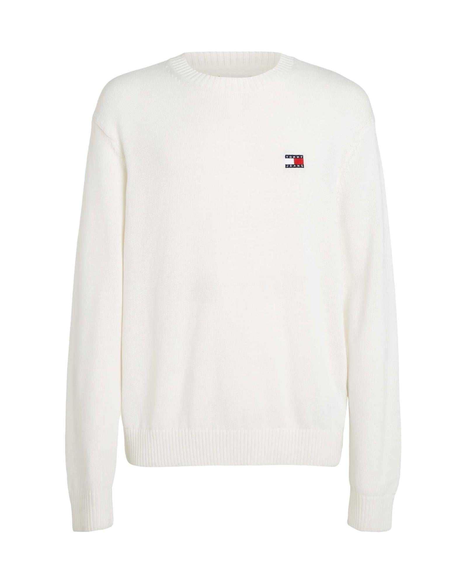 Tommy Hilfiger  Men's Classic Crew Neck Sweater  White