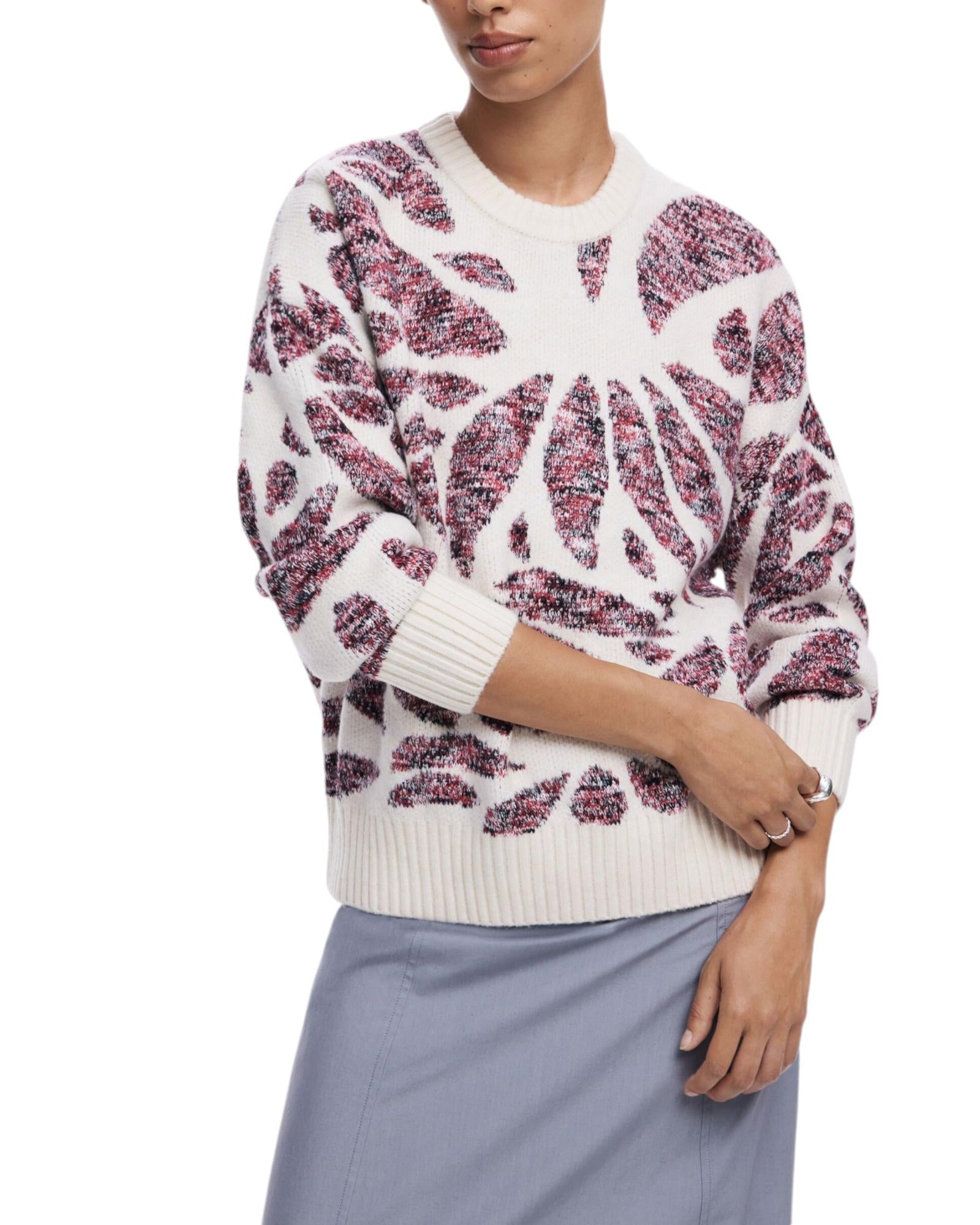 Desigual  Women's Floral Print Knitwear Sweater