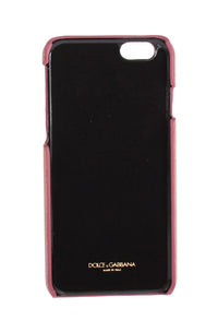 Dolce  Gabbana Pink Leather Heart Phone Cover16