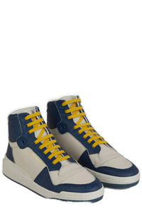 Saint Laurent Elevate Your Style with Mid-Top Blue Luxury Men's Sneakers7