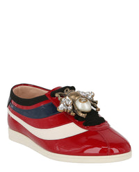 Gucci Womens Falacer Patent Leather Sneakers2