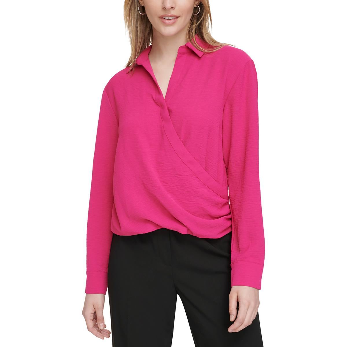 Womens Work Wrapped Blouse