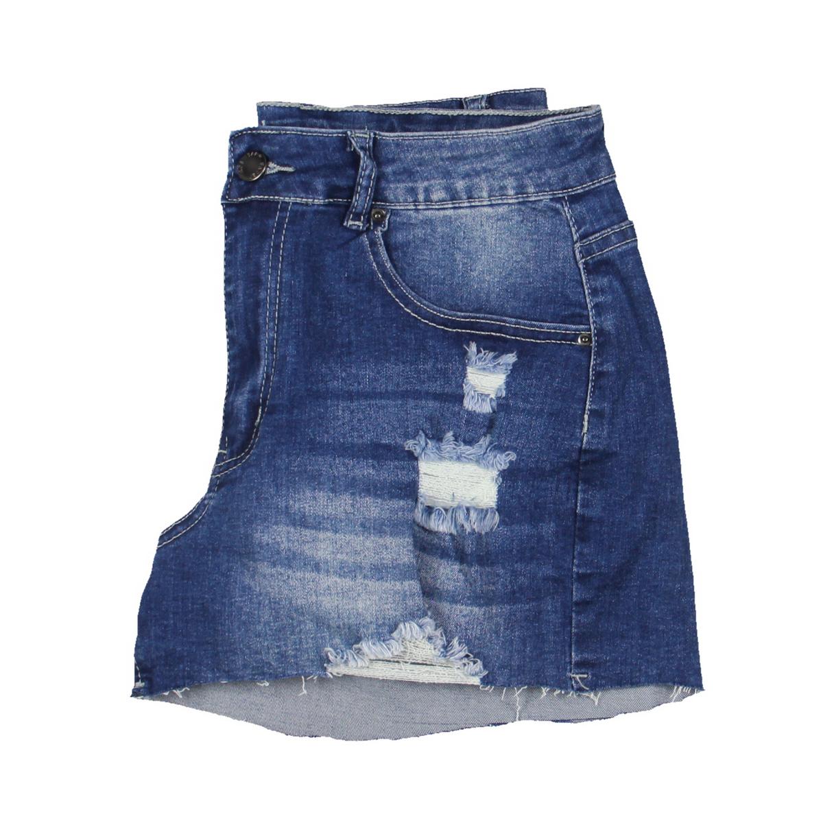 Womens Mini Distressed Denim Shorts