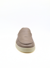 Tods Mens Beige Leather Grained Slip On Espadrille4