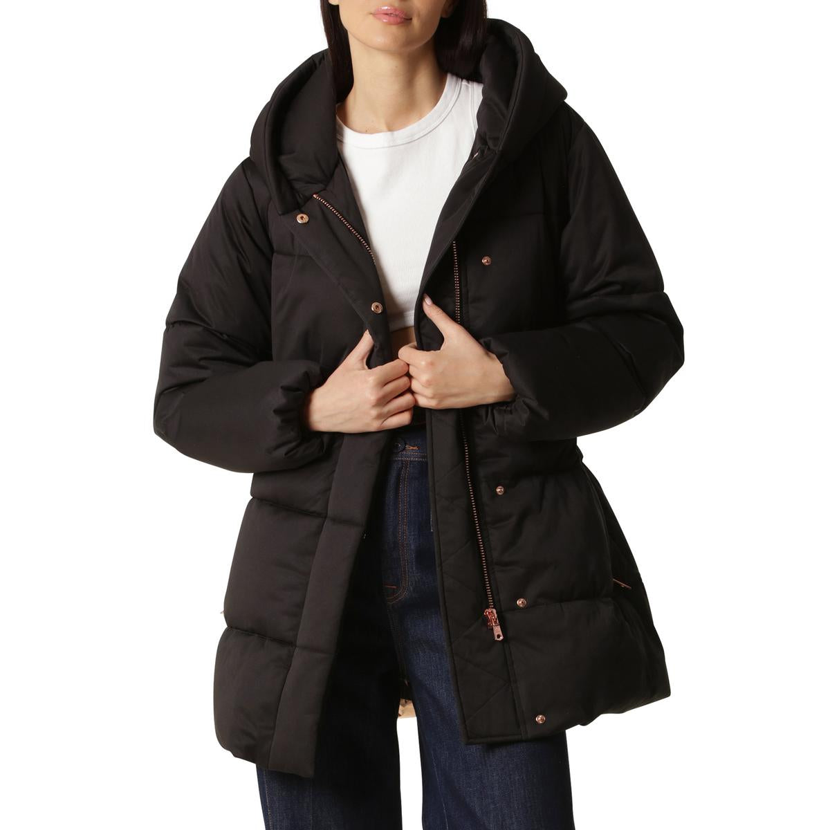 Womens Quilted Cold Weather Puffer Jacket