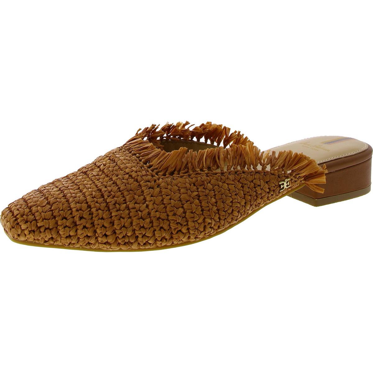 Womens Woven Slip On Mules