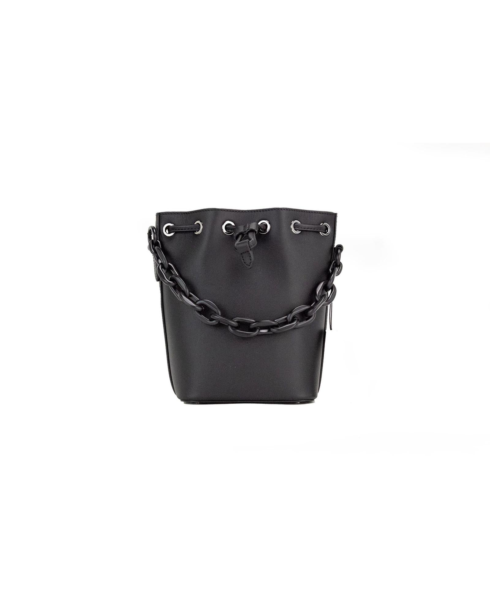 MCM  Patricia Leather Bucket Bag with Chain Strap