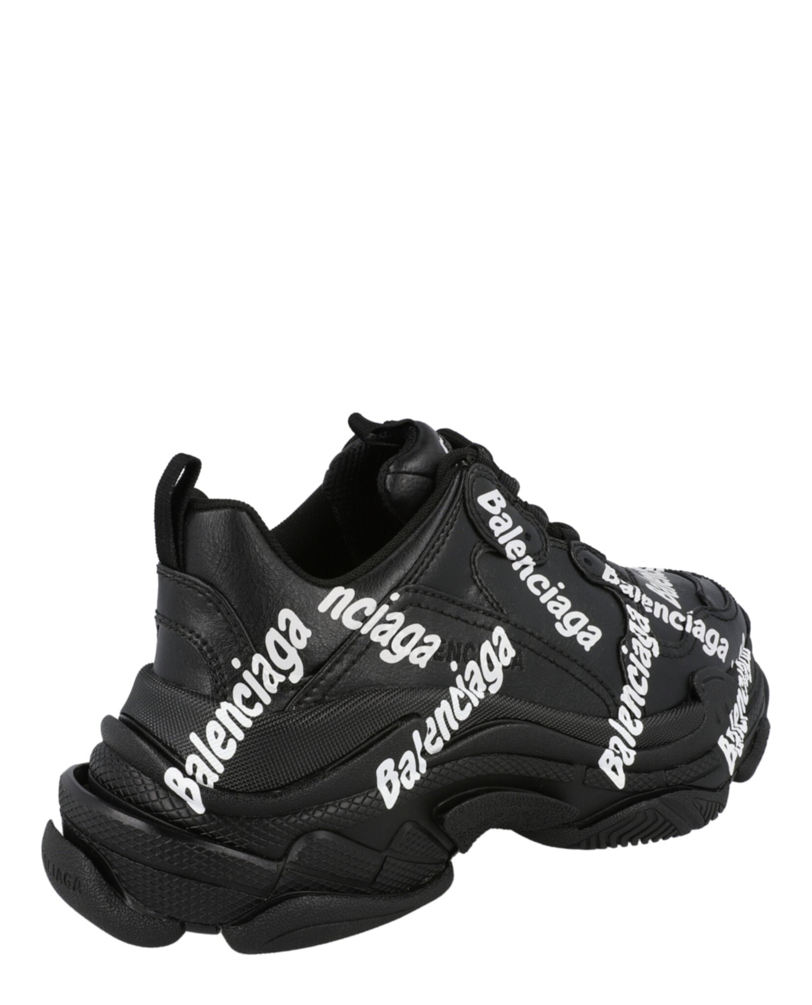 Balenciaga Womens Triple S Logotype Sneakers