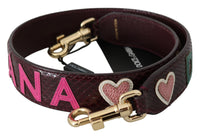 Dolce  Gabbana Bordeaux Exotic Skin Leather Belt Shoulder Strap2