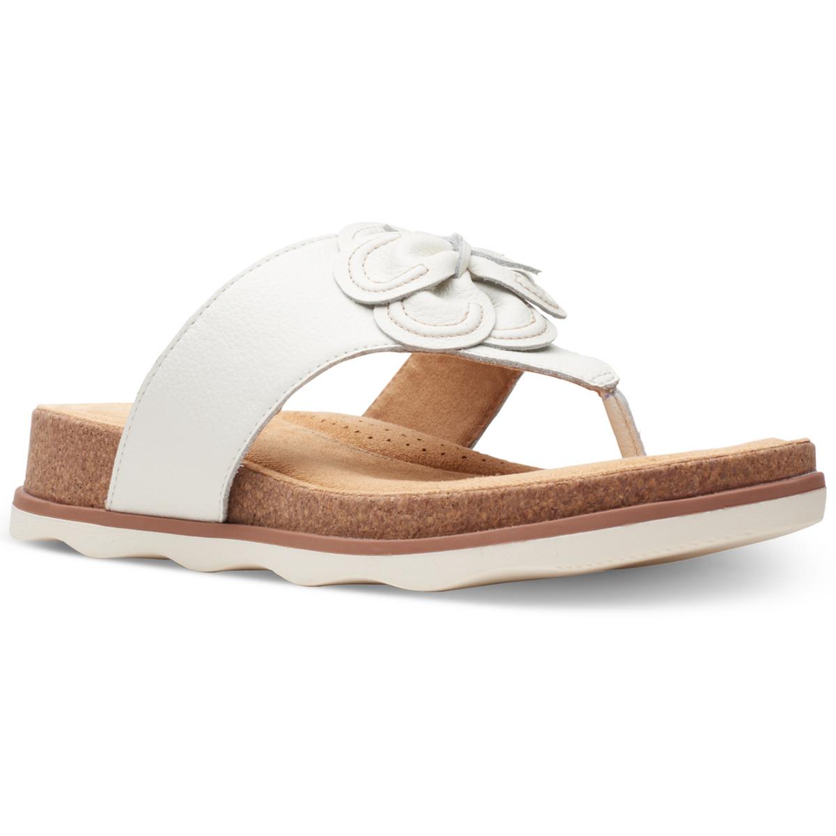 BRYNN Womens Leather Casual Thong Sandals