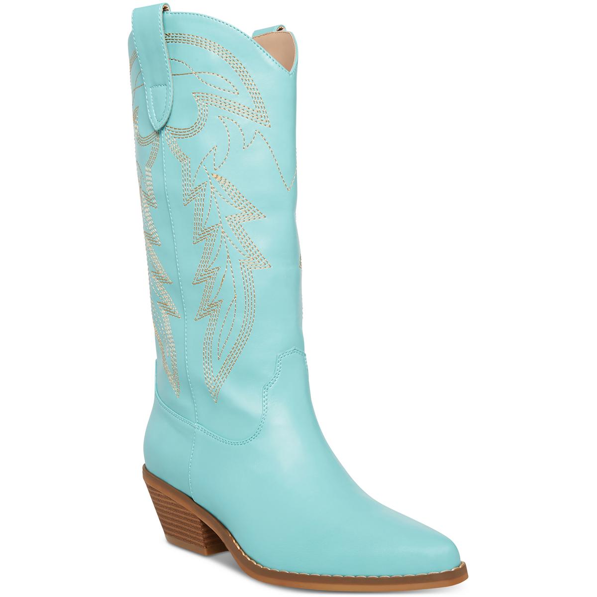 Redford Womens Embroidered Knee-High Cowboy, Western Boots