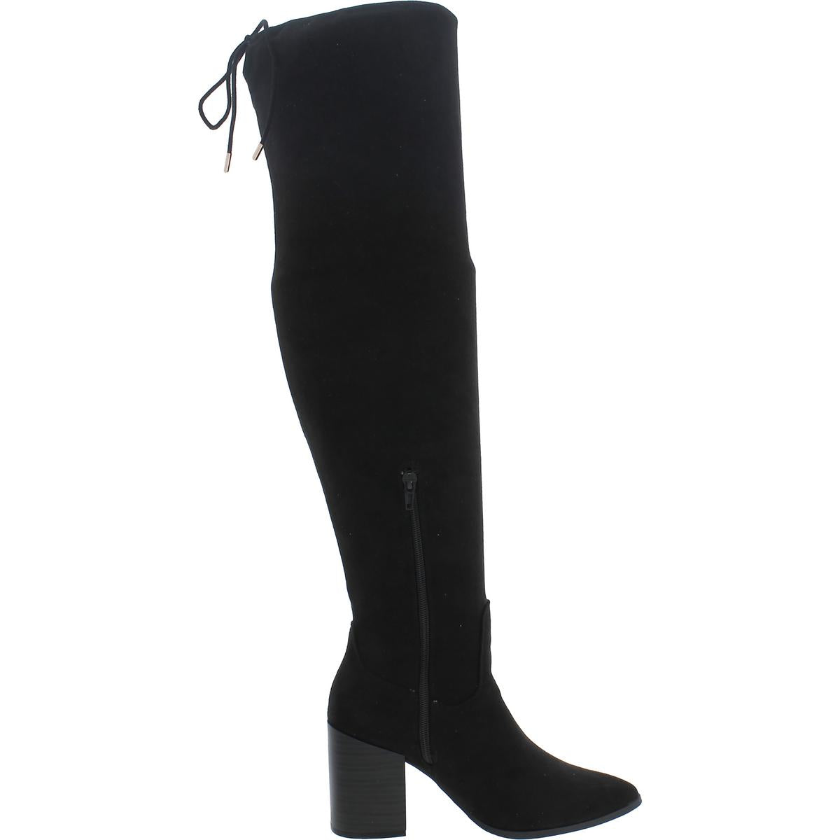 BHFO Womens Block Heel Tall Knee-High Boots