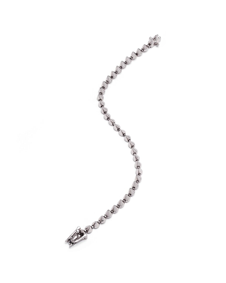 Eddie Borgo Rhodium Plated Cone Tennis Bracelet