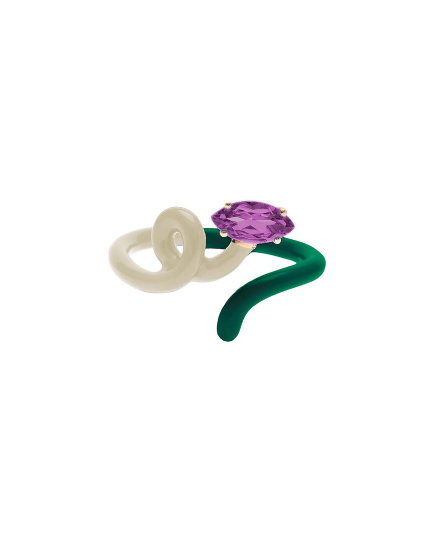 Bea Bongiasca You Are So Vine 9K & Silver 0.72 Ct. Tw. Amethyst Tendril Ring1