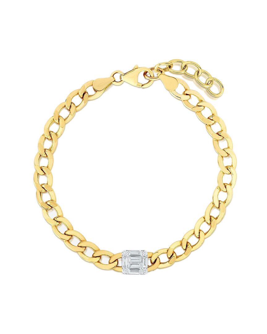 Ring Concierge 14K 0.44 Ct. Tw. Diamond Curb Chain Bracelet