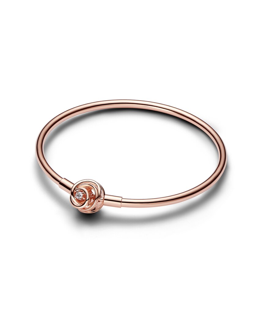 Pandora Moments 14K Rose Gold Plated Bangle Bracelet