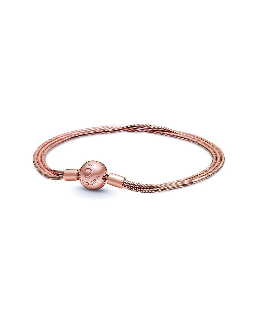 Pandora Moments 14K Rose Gold Plated Snake Chain Bracelet