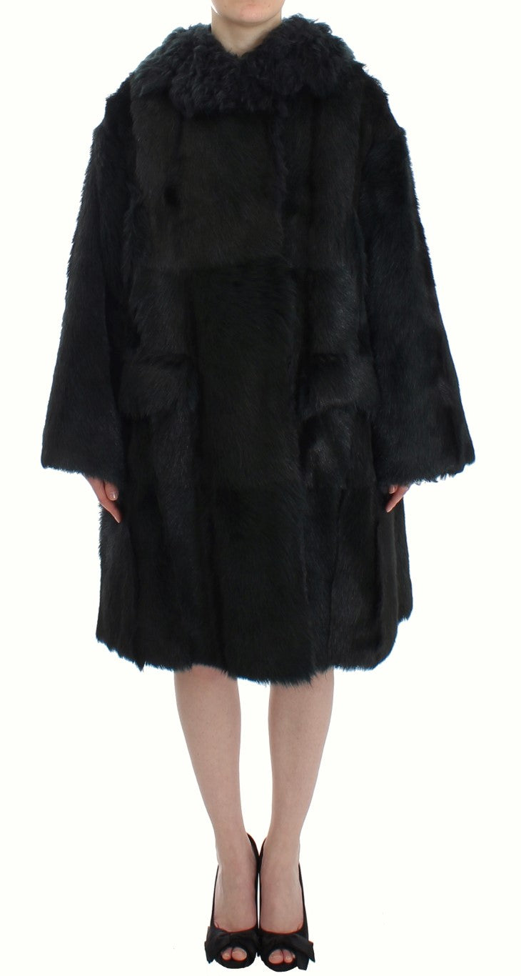 Dolce & Gabbana Exquisite Shearling Coat Women's Jacket