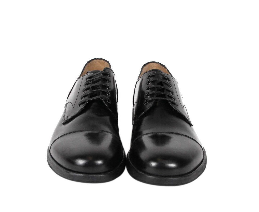 Salvatore Ferragamo Men's Larry Black Leather Oxford Dress Shoes