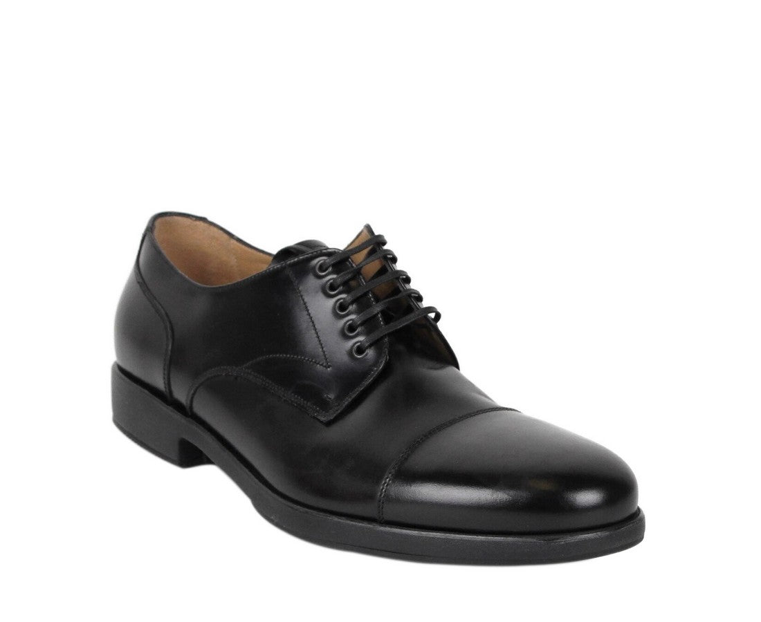 Salvatore Ferragamo Men's Larry Black Leather Oxford Dress Shoes