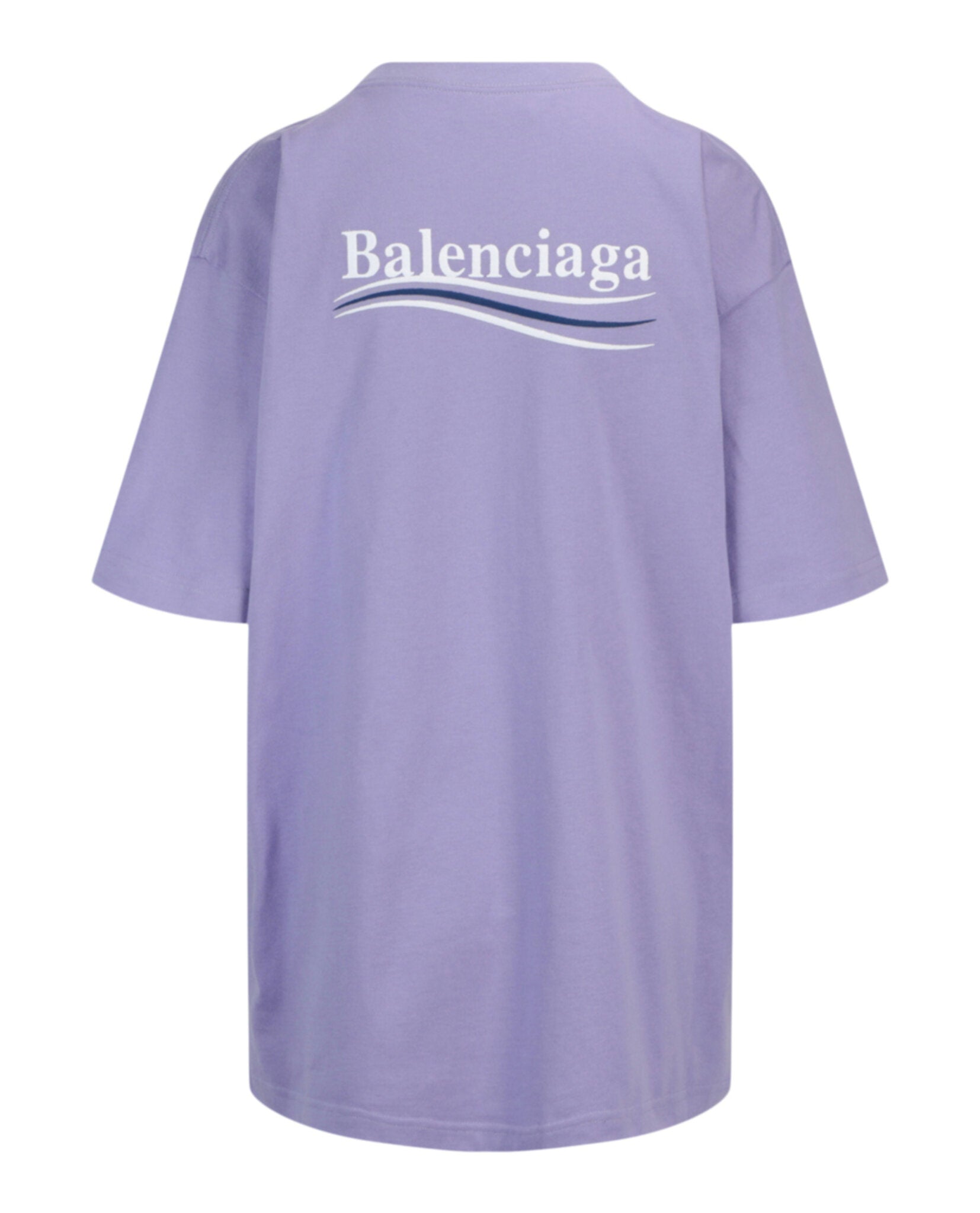 Balenciaga Womens Large Fit Embroidered T-Shirt