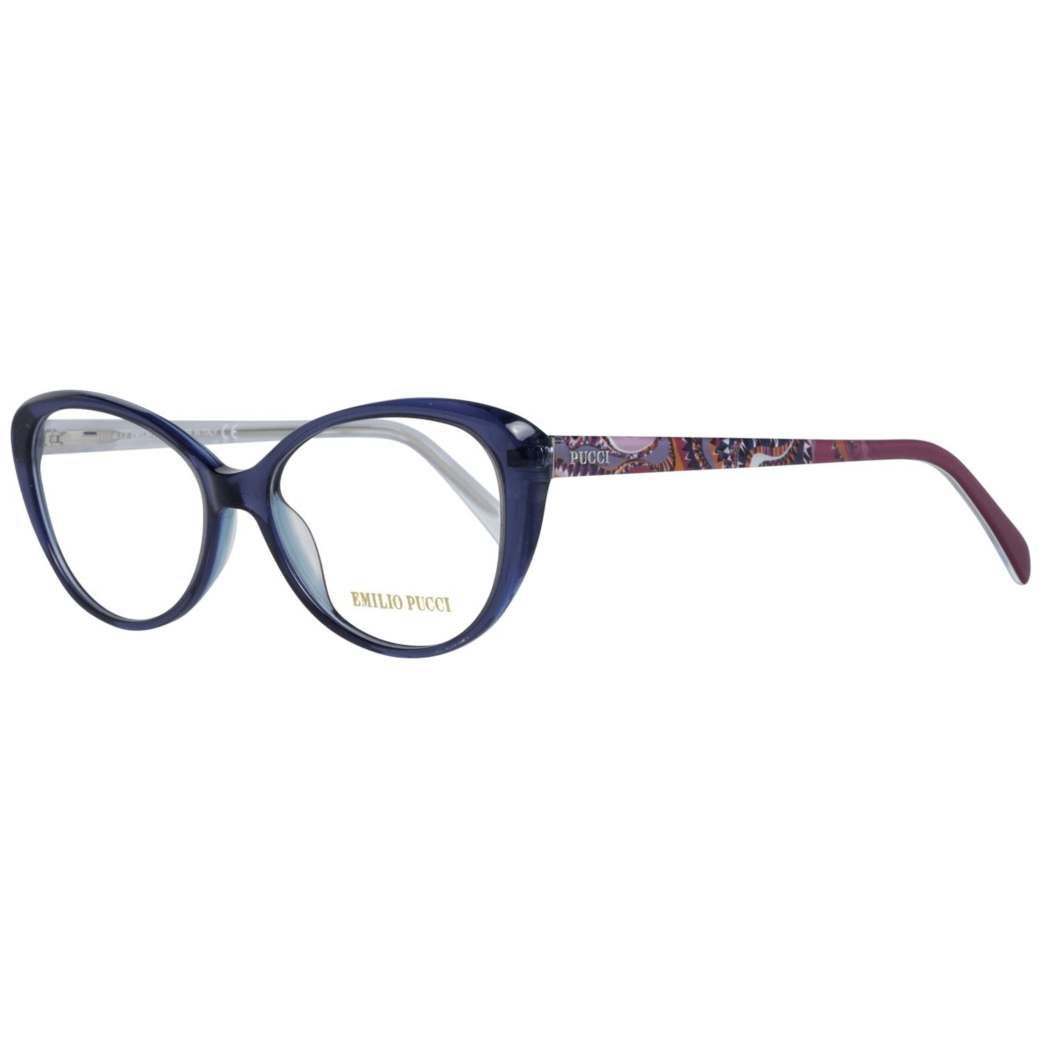 Emilio Pucci Chic Blue Full-Rim Designer Women's Women's Eyewear