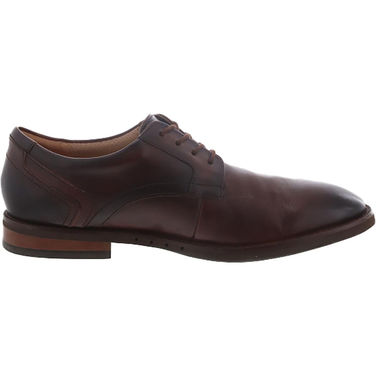 Un Hugh Lace Mens Leather Lace Up Derby Shoes