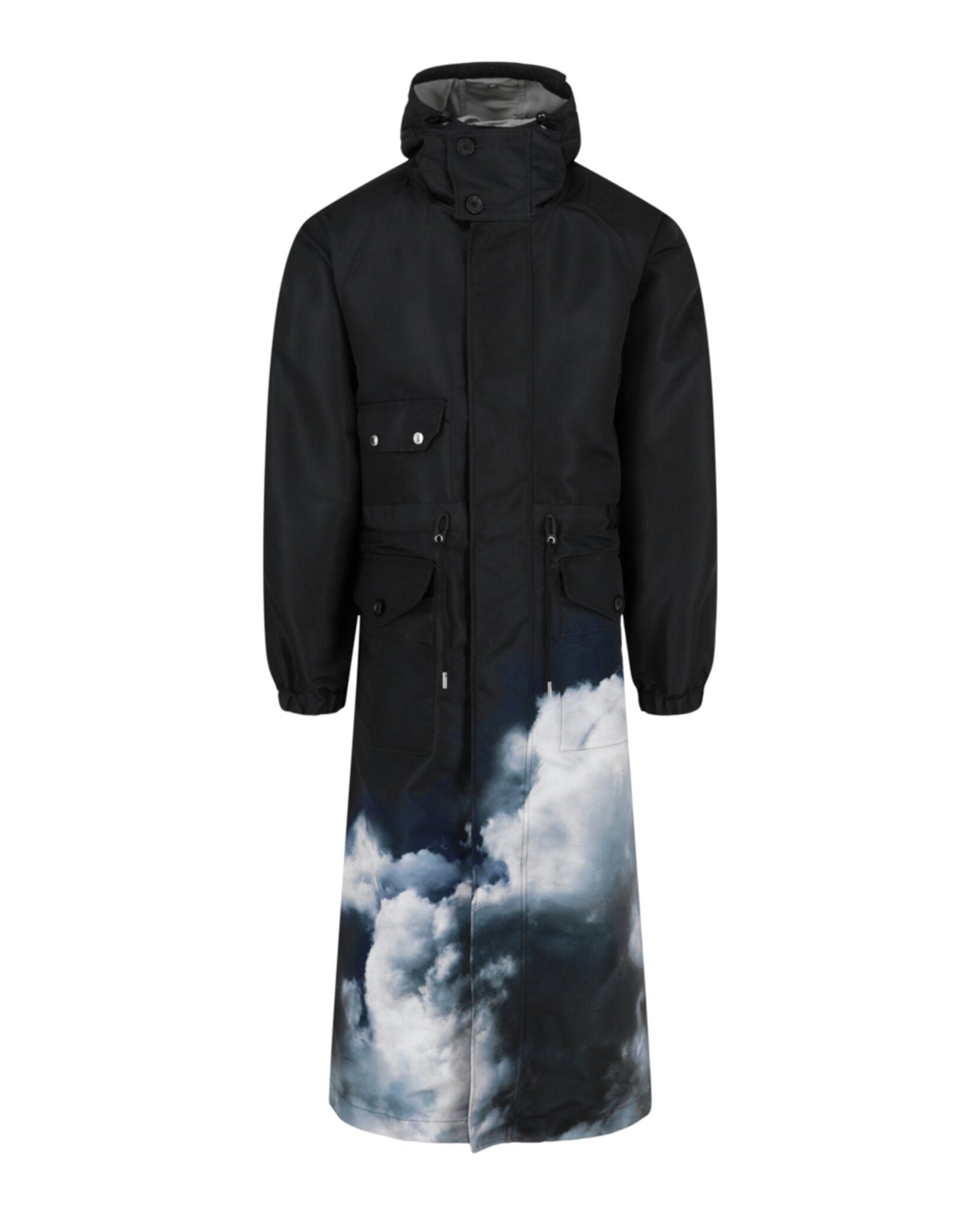 Alexander McQueen Mens Storm Sky Print Parka