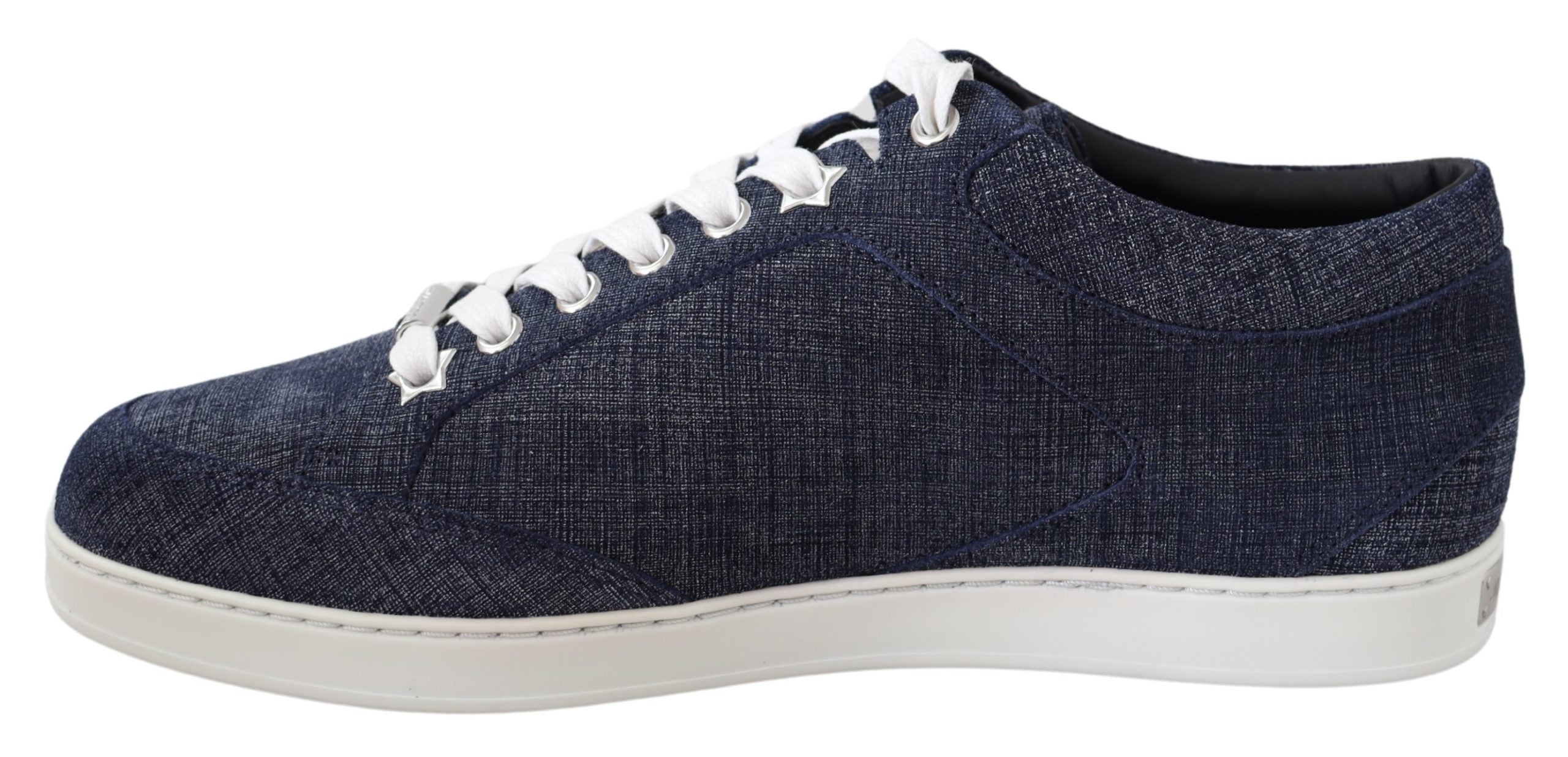 Jimmy Choo  Diamond Denim Sneakers Blue