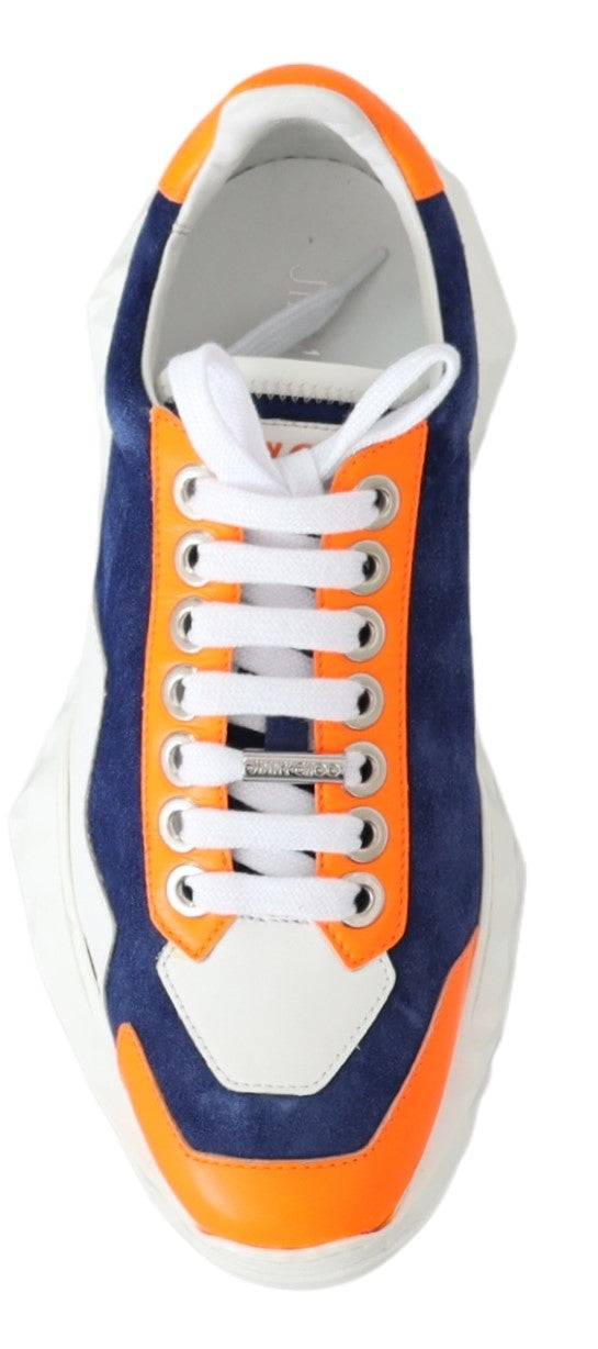 Jimmy Choo  Diamond Sneakers Blue Orange White Mens19