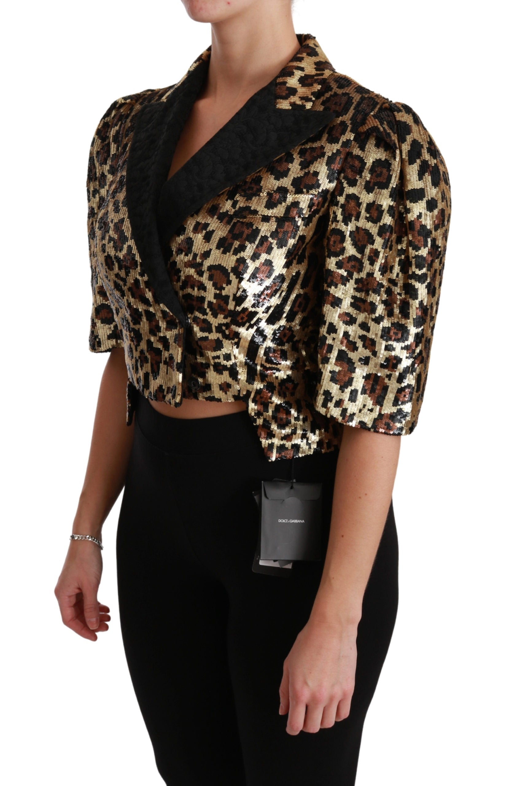 Dolce & Gabbana Leopard Sequined Jacket16