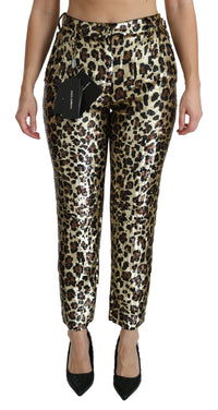 Dolce & Gabbana Sequined High Waist Pants3