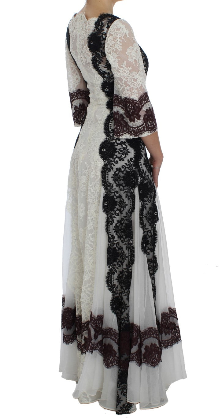 Dolce & Gabbana  Lace Maxi Dress White