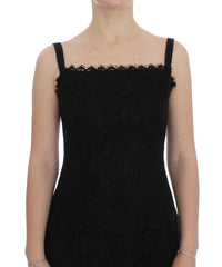 Dolce & Gabbana Floral Lace Shift Knee Length Dress64