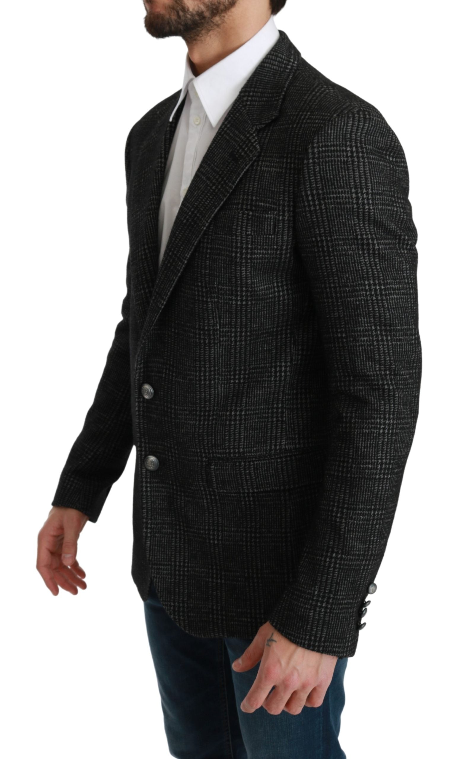 Dolce & Gabbana  Classic Fit Wool Blazer in Black