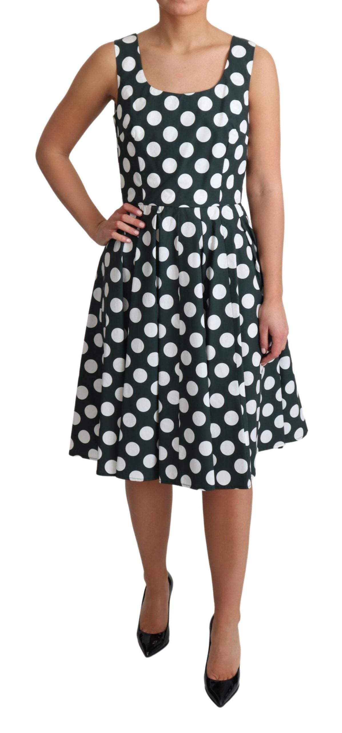 Dolce & Gabbana  Women's Green Polka Dot Dress