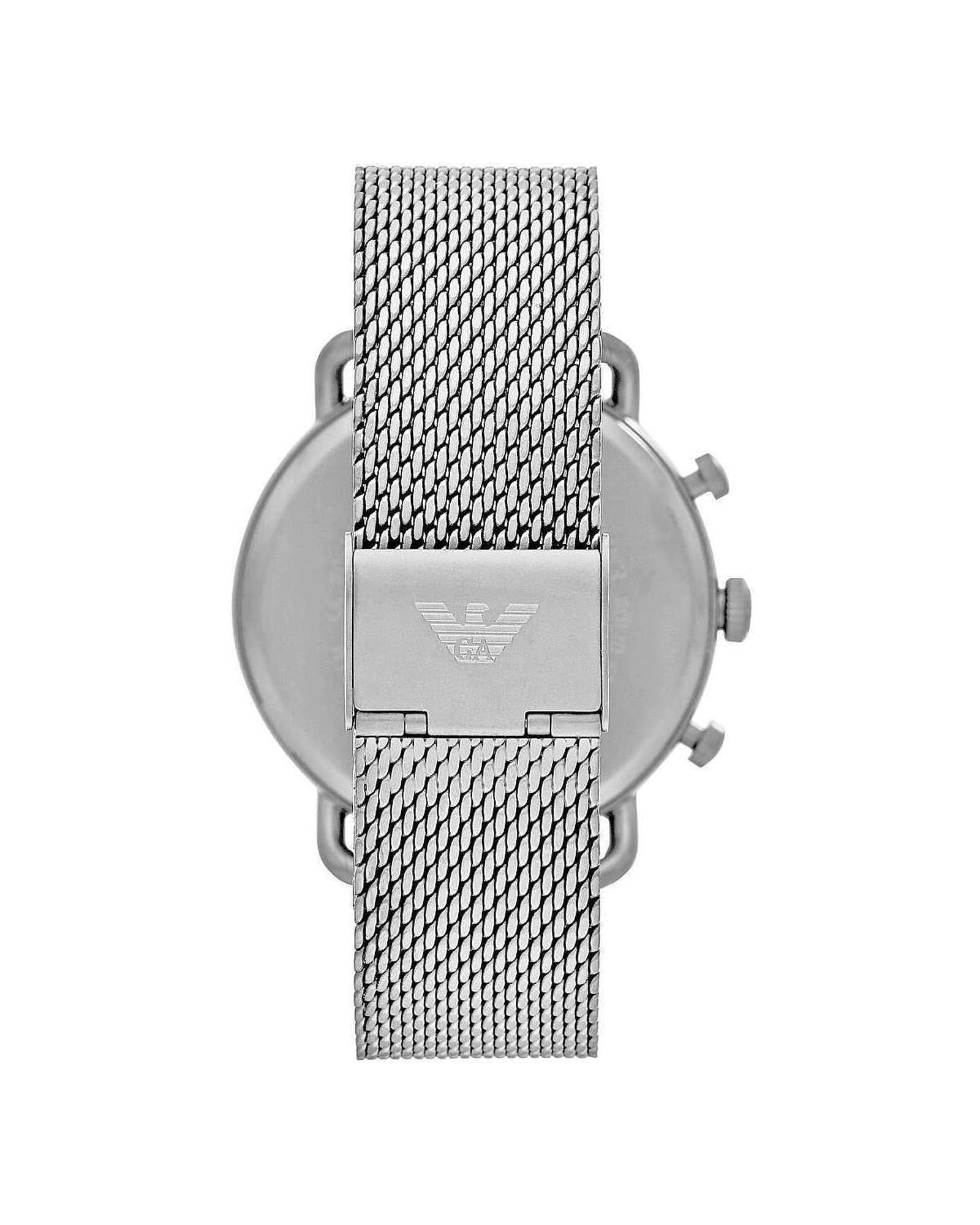 Emporio Armani  Renato Chronograph Men's Stainless Steel Watch with Milanese Mesh Strap - AR11499