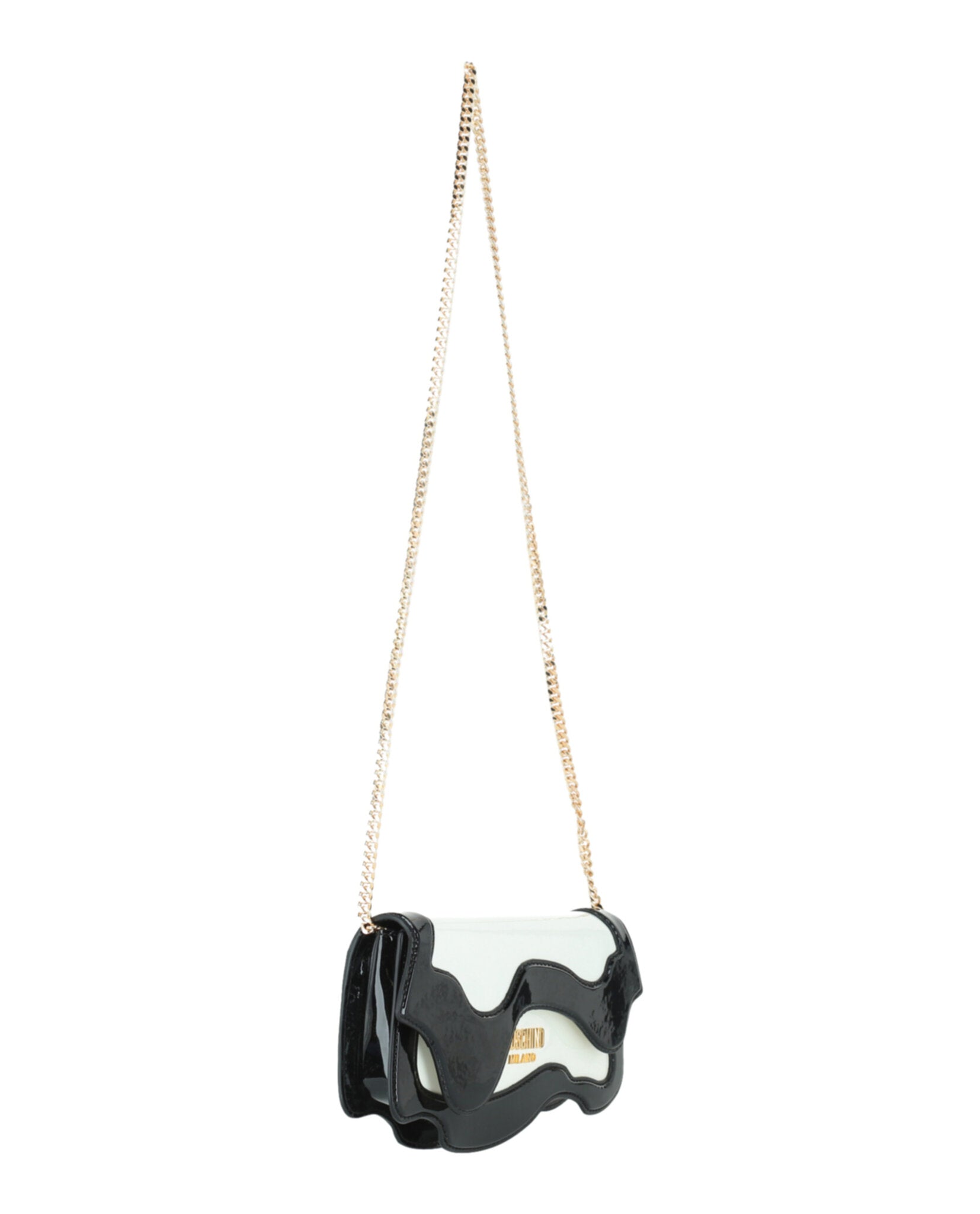 Moschino Womens Melted Design Shoulder Bag