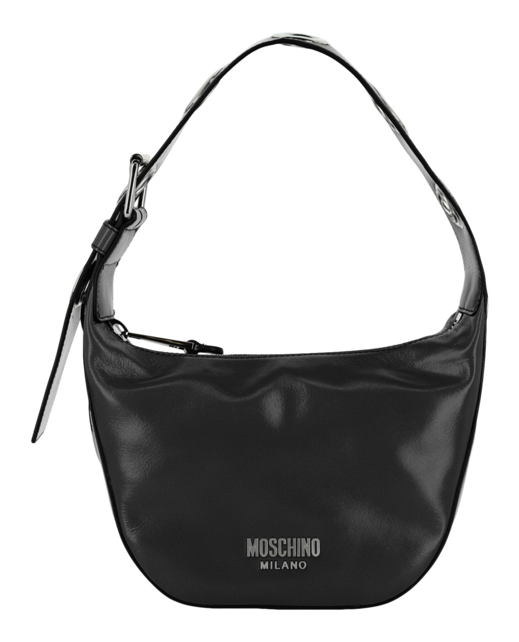 Moschino Womens Eyelets Shoulder Bag