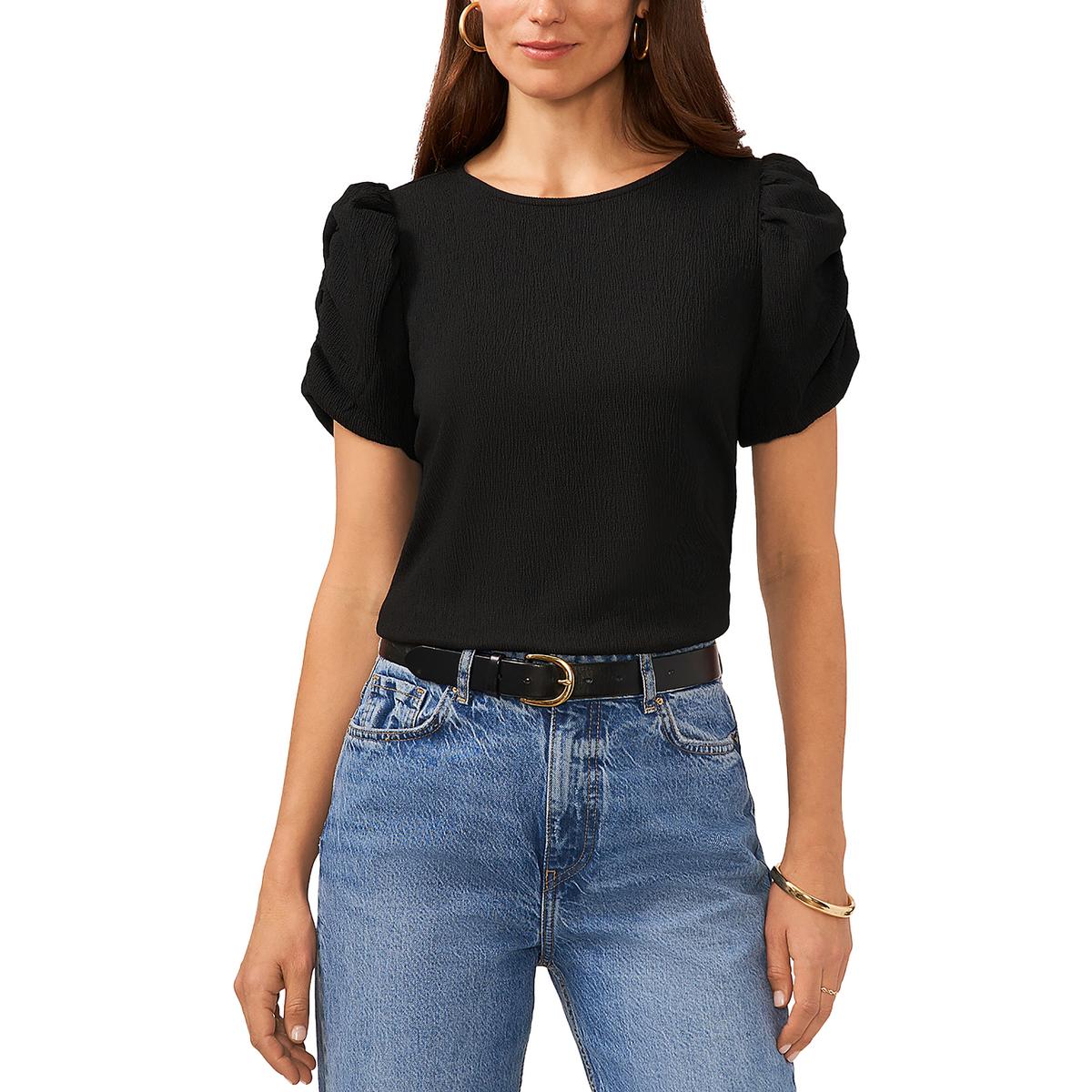 Womens Textured Polyester Blouse