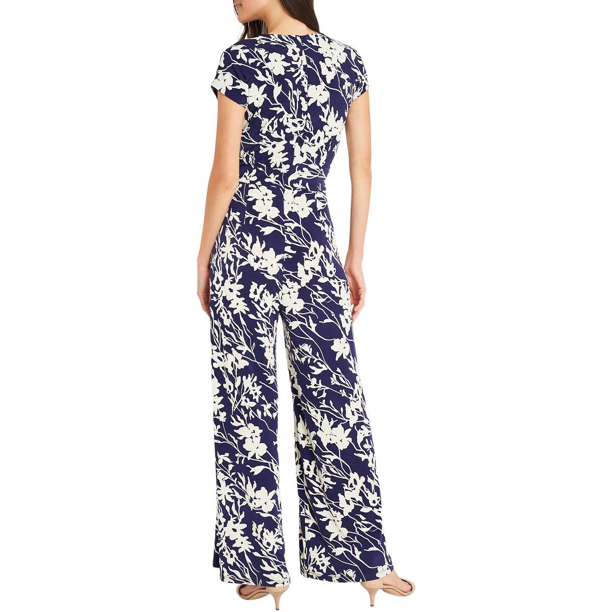 Womens Printed Matte Jersey Jumpsuit