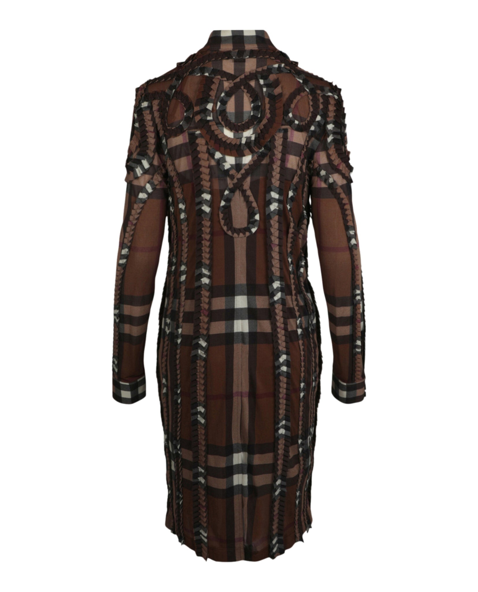 Burberry Womens Pleated Button-down Shirt Dress