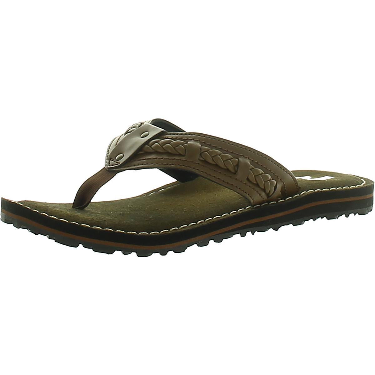 Fenner Nerice Womens Leather Thong Flip-Flops