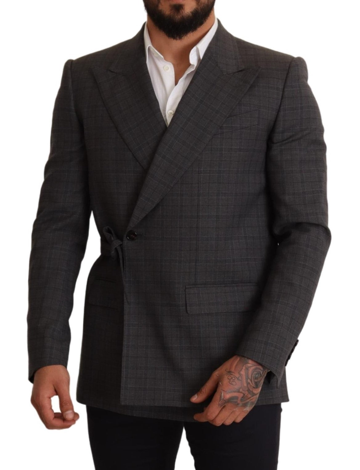 Dolce & Gabbana  Men's Double-Breasted Gray Blazer