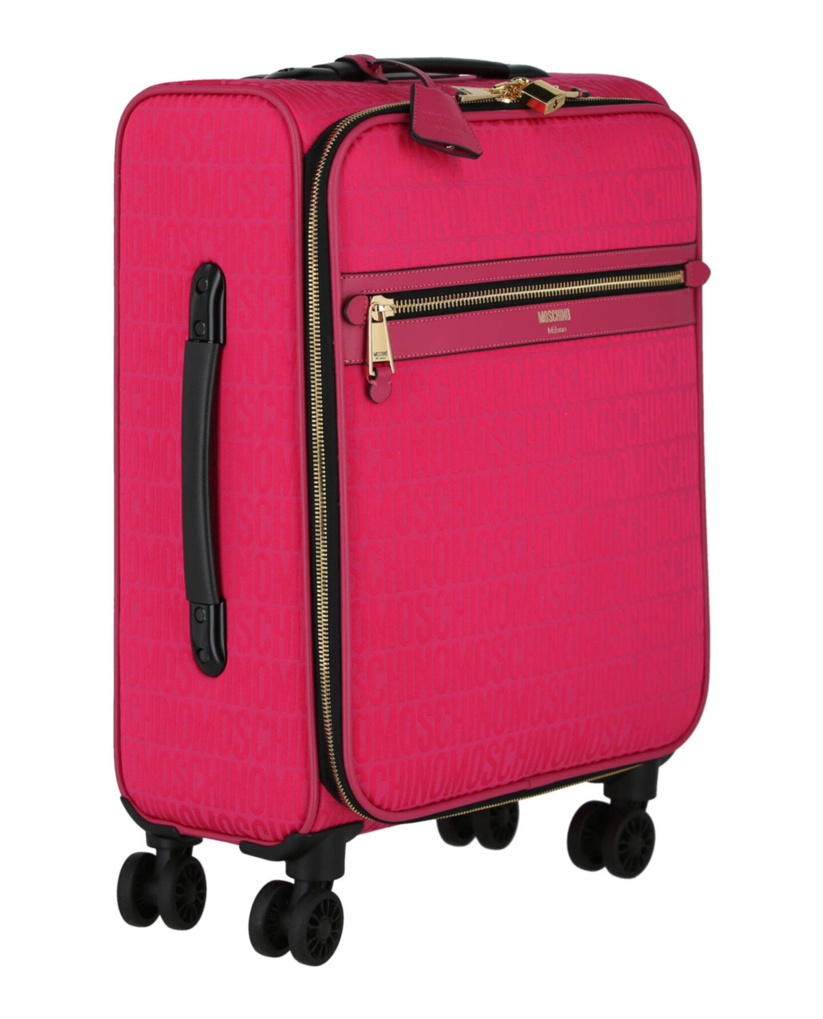 Moschino Unisex-Adult All-Over Logo Trolley Case